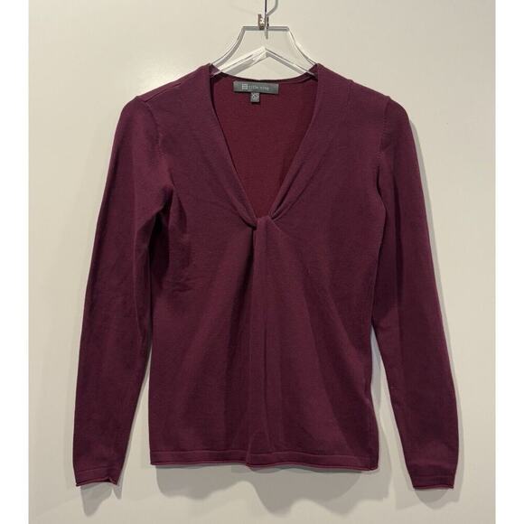Title Nine V-Neck Knotted Sweater Womens Size XS (1810) - Picture 1 of 5